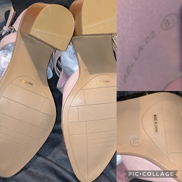 A Rider Girl Bell 02 Cut Out Double Buckle Strappy Heeled Ankle Boots Blush Pink - Picture 16 of 16